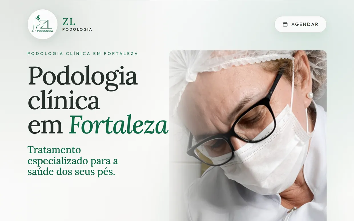 Preview do site ZL Podologia feito pela PageForce